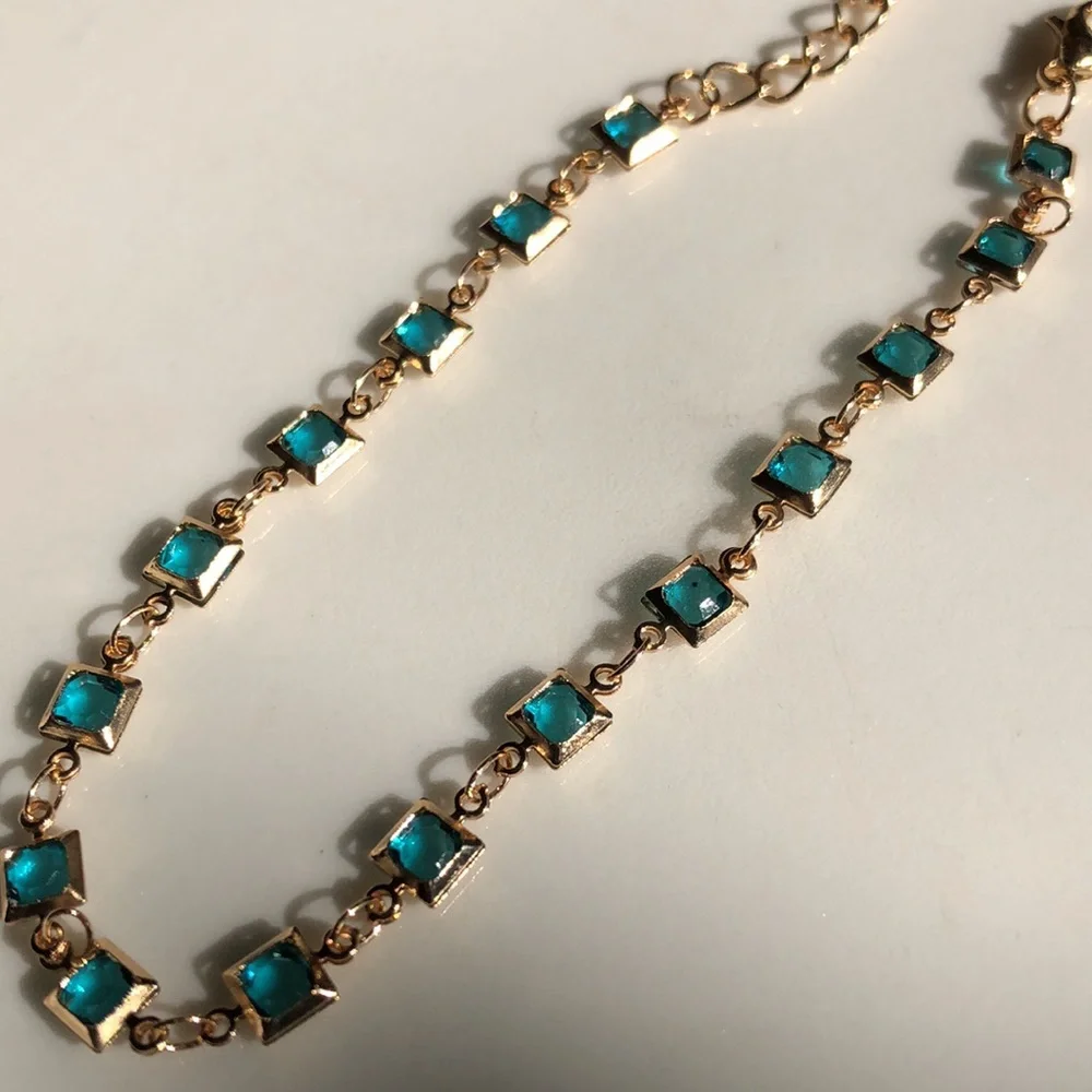 Blue Gold Toned Bracelet - Picture 4 of 7